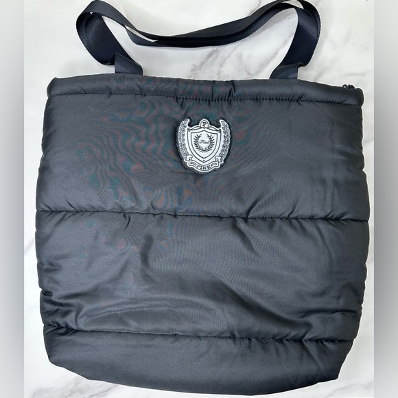 PINK Victoria's Secret Handbags - Victoria’s Secret PINK Black Puffer Tote Bag